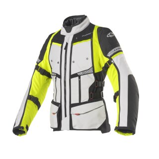 Endurojacke CLOVER - GTS-4 Grau Fluogelb S