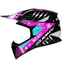 Sturzhelm SUOMY XW Jetfighter Schwarz matt Pink