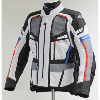 Endurojacke CLOVER - Dakar 2 Grau Blau Schwarz L