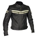 Lederjacke URBAN Schwarz Beige H54