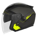 Sturzhelm NOX - N 129 Triom Schwarz matt Gelb L