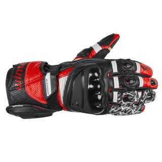 Handschuhe AVENGER kang. Schwarz Weiß Rot XL