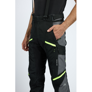 Endurohose IXON - Midgard schwarz grau fluogelb S