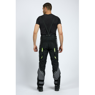 Endurohose IXON - Midgard schwarz grau fluogelb XL