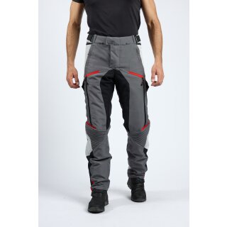 Endurohose IXON - Midgard grau schwarz rot S