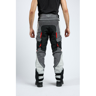 Endurohose IXON - Midgard grau schwarz rot XL