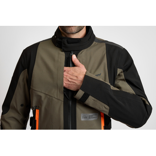 Endurojacke IXON - Drakkar khaki schwarz orange S