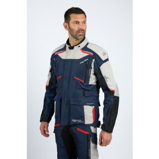 Endurojacke IXON - Midgard grau blau schwarz