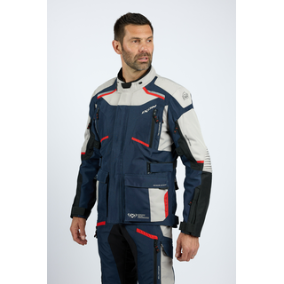 Endurojacke IXON - Midgard grau blau schwarz S