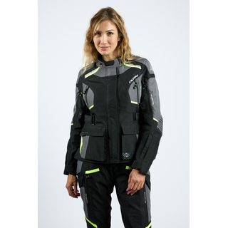 Endurojacke IXON - Midgard lady schwarz grau fluogelb S