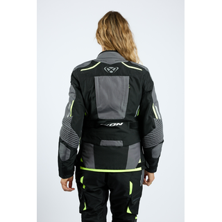 Endurojacke IXON - Midgard lady schwarz grau fluogelb S