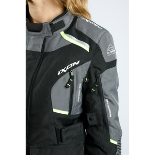 Endurojacke IXON - Midgard lady schwarz grau fluogelb S