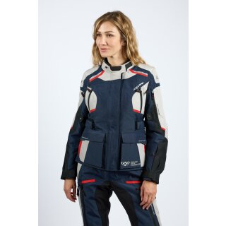 Endurojacke IXON - Midgard lady grau blau schwarz XS