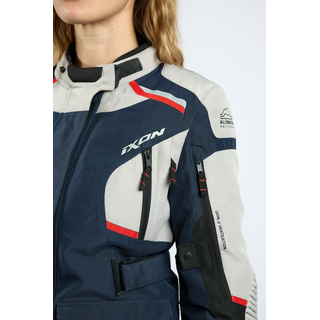 Endurojacke IXON - Midgard lady grau blau schwarz XS