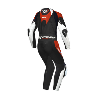 Lederoverall IXON - Vortex 3 schwarz weiss rot S