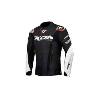 Lederjacke IXON - Vortex 3 schwarz weiss L