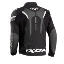 Lederjacke IXON - Jackal schwarz anthrazit weiss S