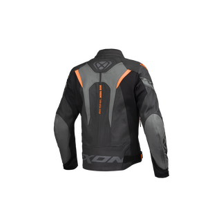 Lederjacke IXON - Jackal schwarz anthrazit orange S