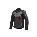 Lederjacke IXON - Jackal schwarz anthrazit orange S