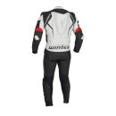 Lederoverall PISTA  Air 2.0 schwarz weiss rot D46