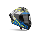 Sturzhelm AIROH Matryx Rider blau grau gelb XS