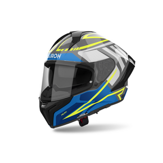 Sturzhelm AIROH Matryx Rider blau grau gelb M