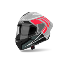 Sturzhelm AIROH Matryx Rider grau matt rot