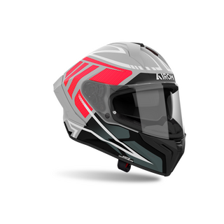 Sturzhelm AIROH Matryx Rider grau matt rot L