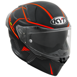 Sturzhelm KYT R2R Concept schwarz rot L