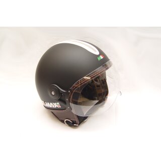 Sturzhelm MAX - Power Italia sw matt mit Sonnenblende XS