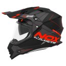 Sturzhelm NOX - N 312 Drone schwarz matt rot