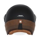 Sturzhelm NOX - Heritage Leather schwarz matt braun