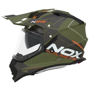 Sturzhelm NOX - N 312 Drone khaki orange