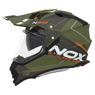 Sturzhelm NOX - N 312 Drone khaki orange M