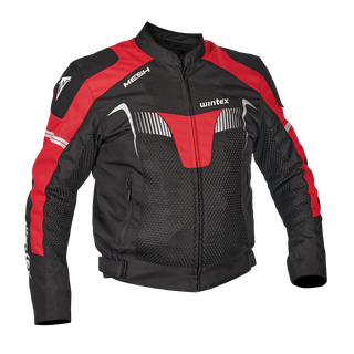 Blouson MESH wp schwarz rot