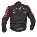 Blouson MESH wp schwarz rot