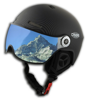 Skihelm OSBE - Aire Visor Schwarz Carbon 58-61