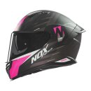 Sturzhelm NOX - N 401 Crower schwarz matt pink