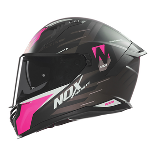 Sturzhelm NOX - N 401 Crower schwarz matt pink XS