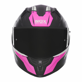 Sturzhelm NOX - N 401 Crower schwarz matt pink S