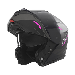 Sturzhelm NOX - N 968 Ultra Lady schwarz matt pink XS