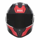 Sturzhelm NOX - N 401 Crower schwarz matt rot