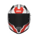 Sturzhelm NOX - N 401 Crower weiss rot schwarz