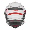 Sturzhelm NOX - N 312 Vapor weiß rot schwarz