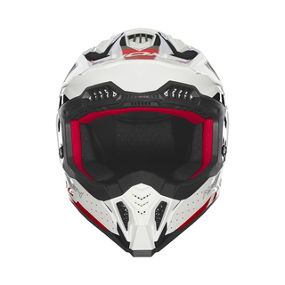 Sturzhelm NOX - MX Gradiant weiss rot schwarz