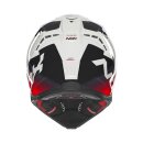 Sturzhelm NOX - MX Gradiant weiss rot schwarz