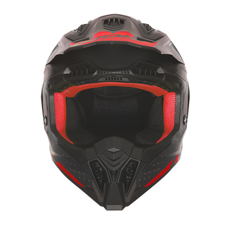 Sturzhelm NOX - MX Gradiant schwarz matt rot XS