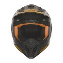 Sturzhelm NOX - MX Gradiant schwarz matt ornage XS