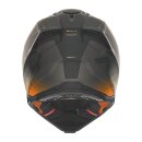 Sturzhelm NOX - MX Gradiant schwarz matt ornage 2XL