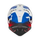 Sturzhelm NOX - MX Gradiant weiss rot blau